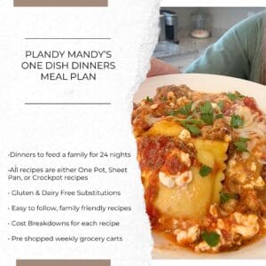One Dish Dinners Meal Plan